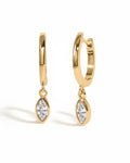 Bezel Drop Huggies for Women