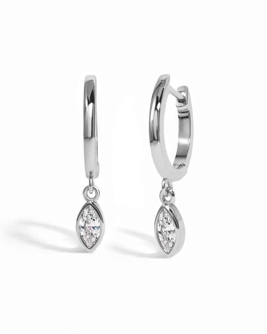 Bezel Drop Huggies for Women